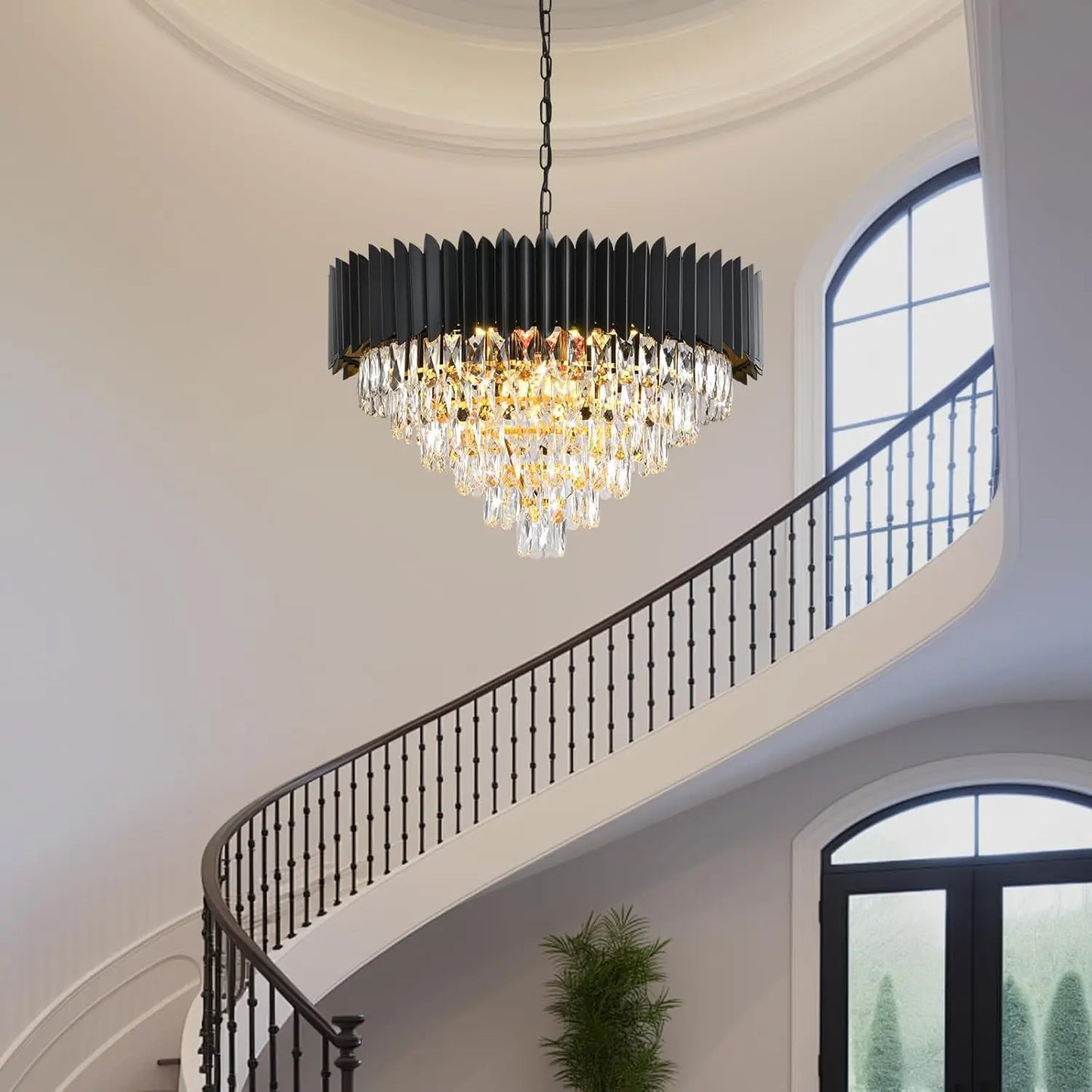 Modern Crystal Chandelier 15 Light LED Dining Room