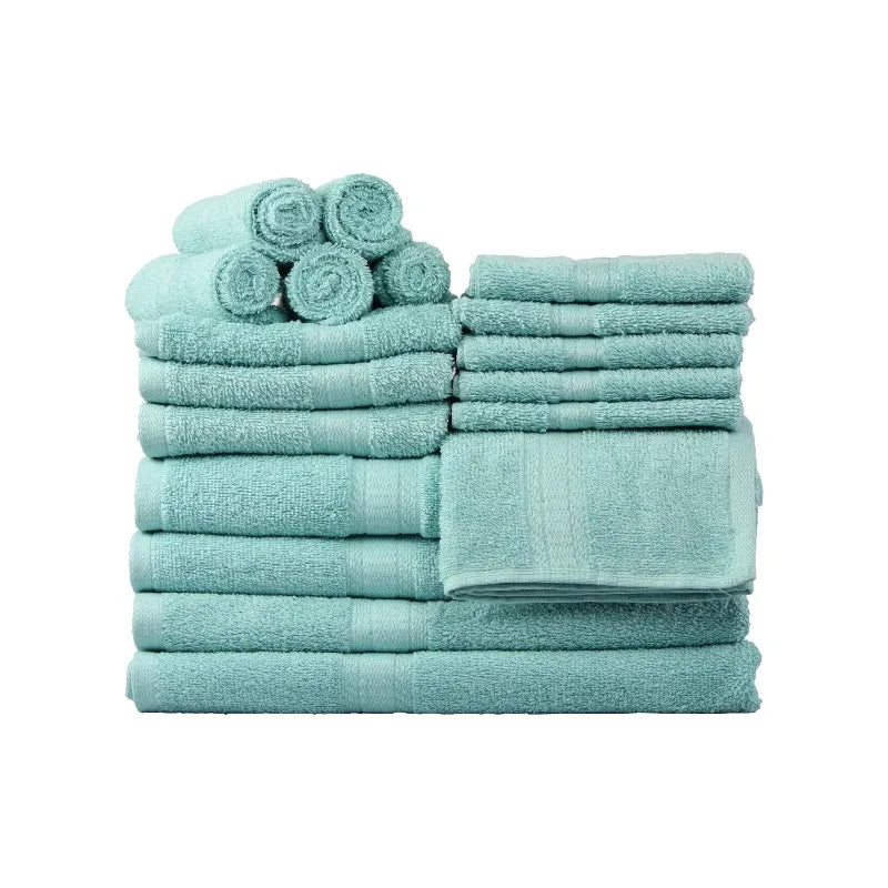 Guangdong Cotton Towel Set 18 Piece Soft And Absorbent