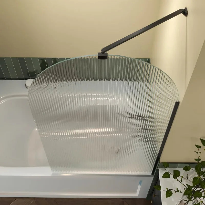 Hign-concerned Frameless Tub Shower Door Single Panel