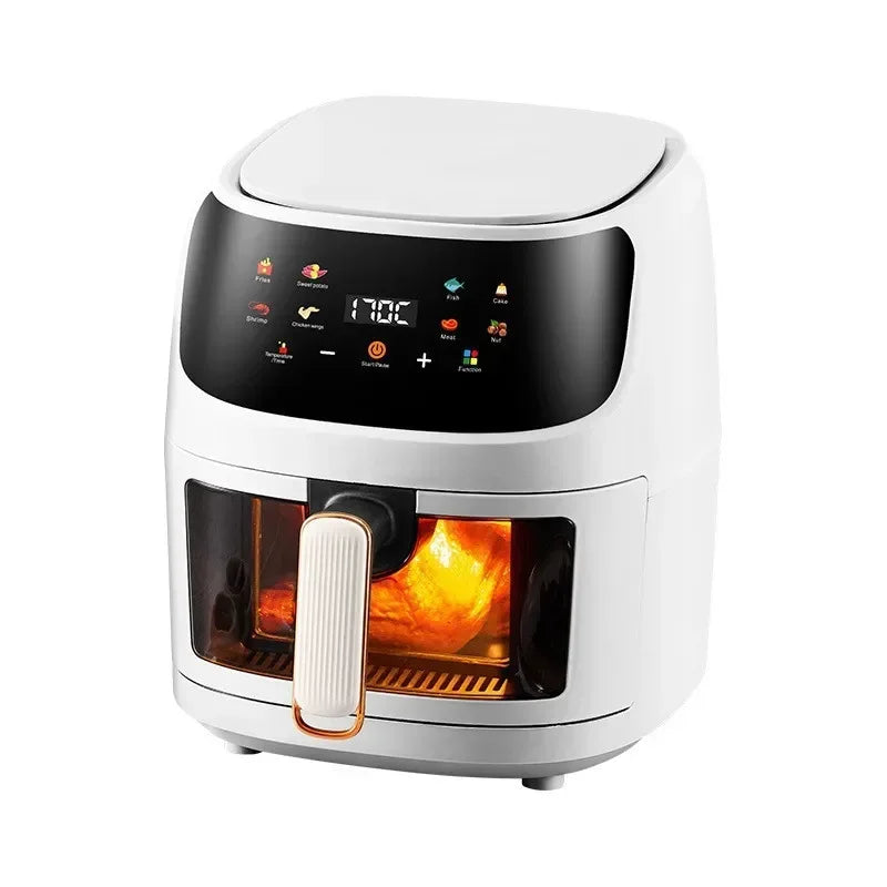 XMSJ LCD Screen Air Fryer Capacity Smart Oil Free Oven