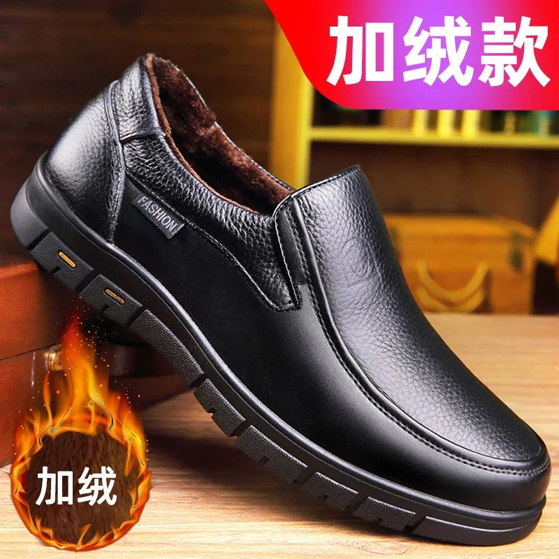 CColinican Leather Handmade Shoes for Men Breathable