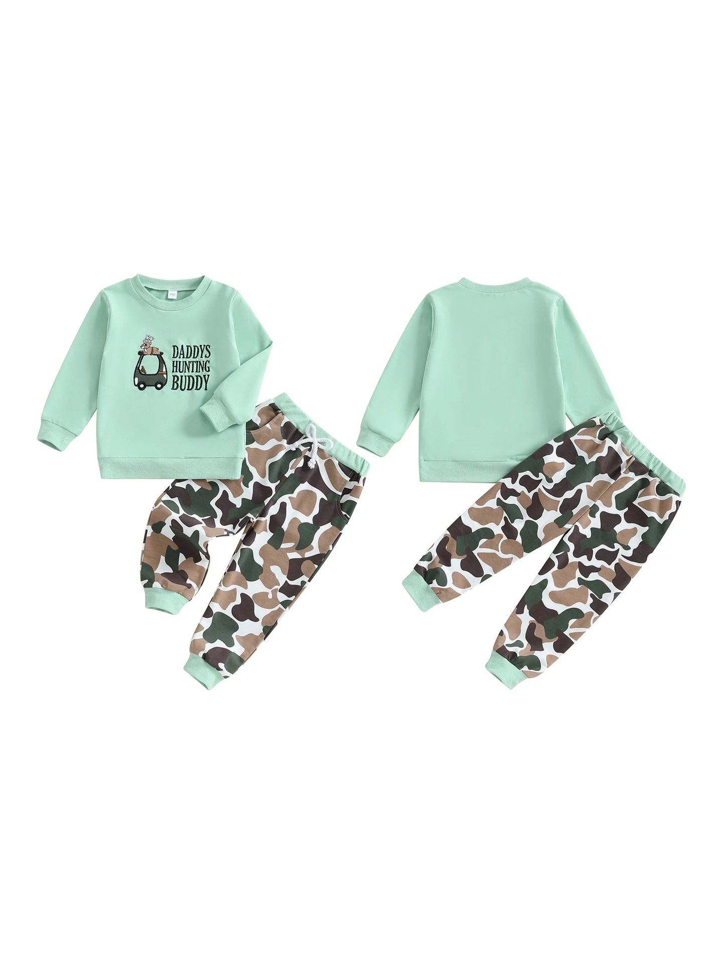 Guangdong Boys 2 Piece Cozy Graphic Tee Joggers Outfit