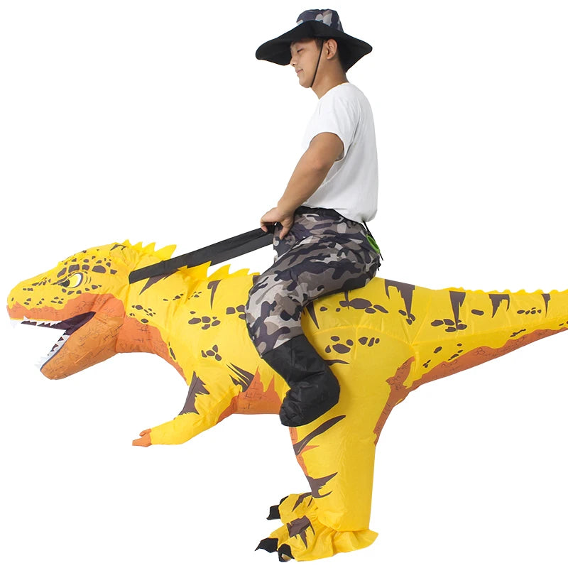 Rysotowy Halloween Inflatable Adult Ride On Dinosaur Costume