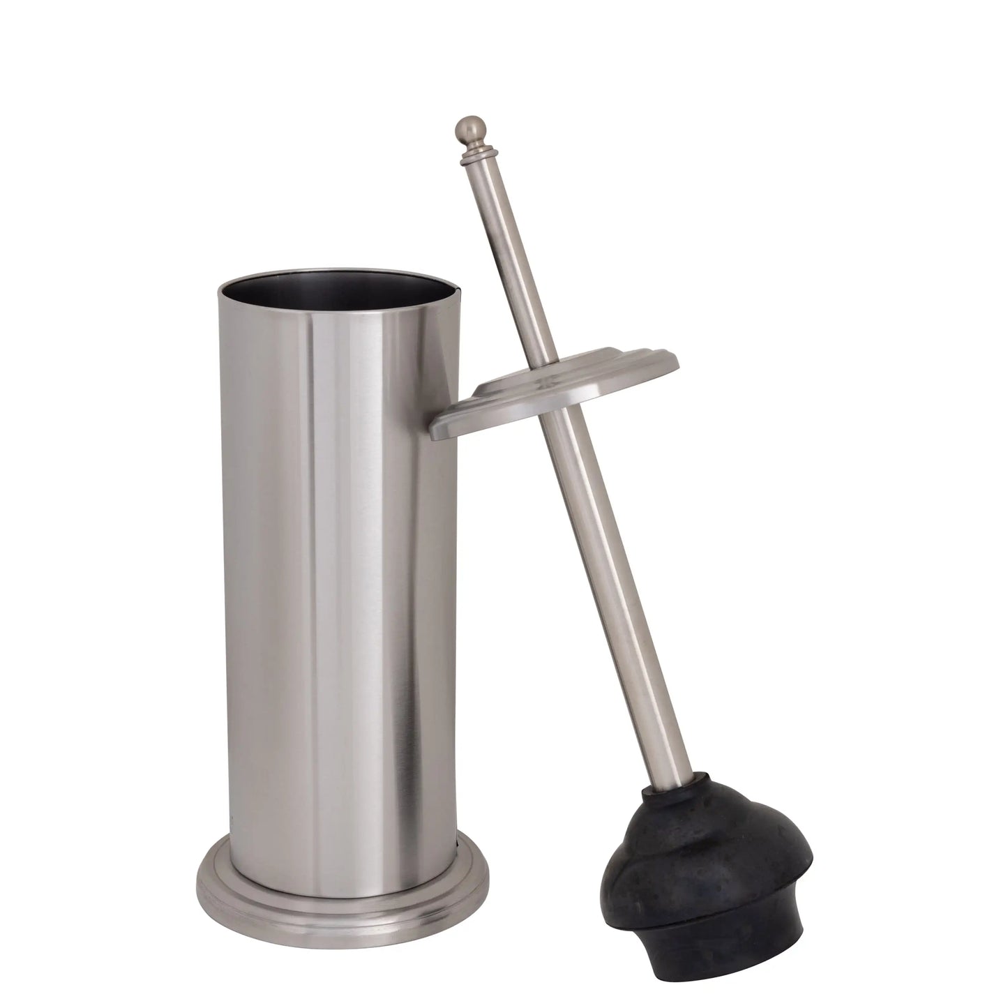 Hignconcerned Stainless Steel Trash Can Plunger Toilet Brush