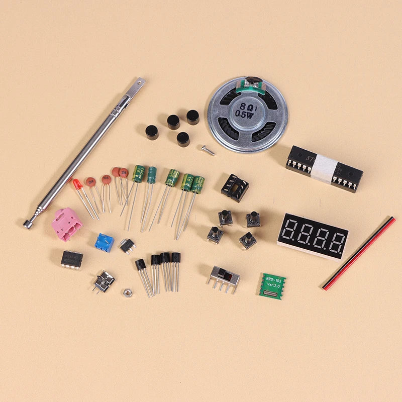DIY FM Radio Kit RDA5807S Adjustable Frequency 87 108 MHz