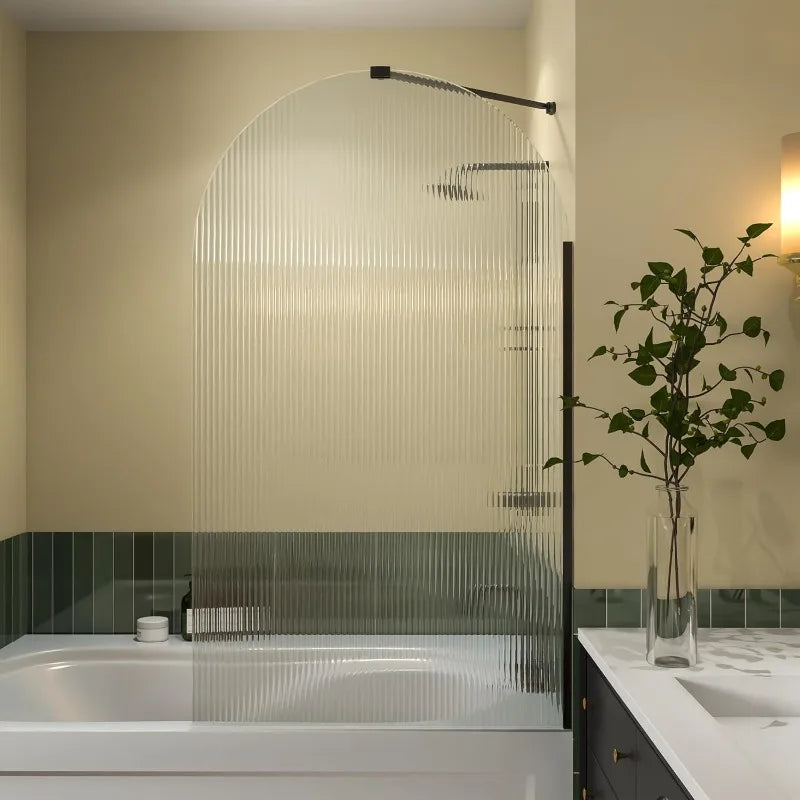 Hign-concerned Frameless Tub Shower Door Single Panel