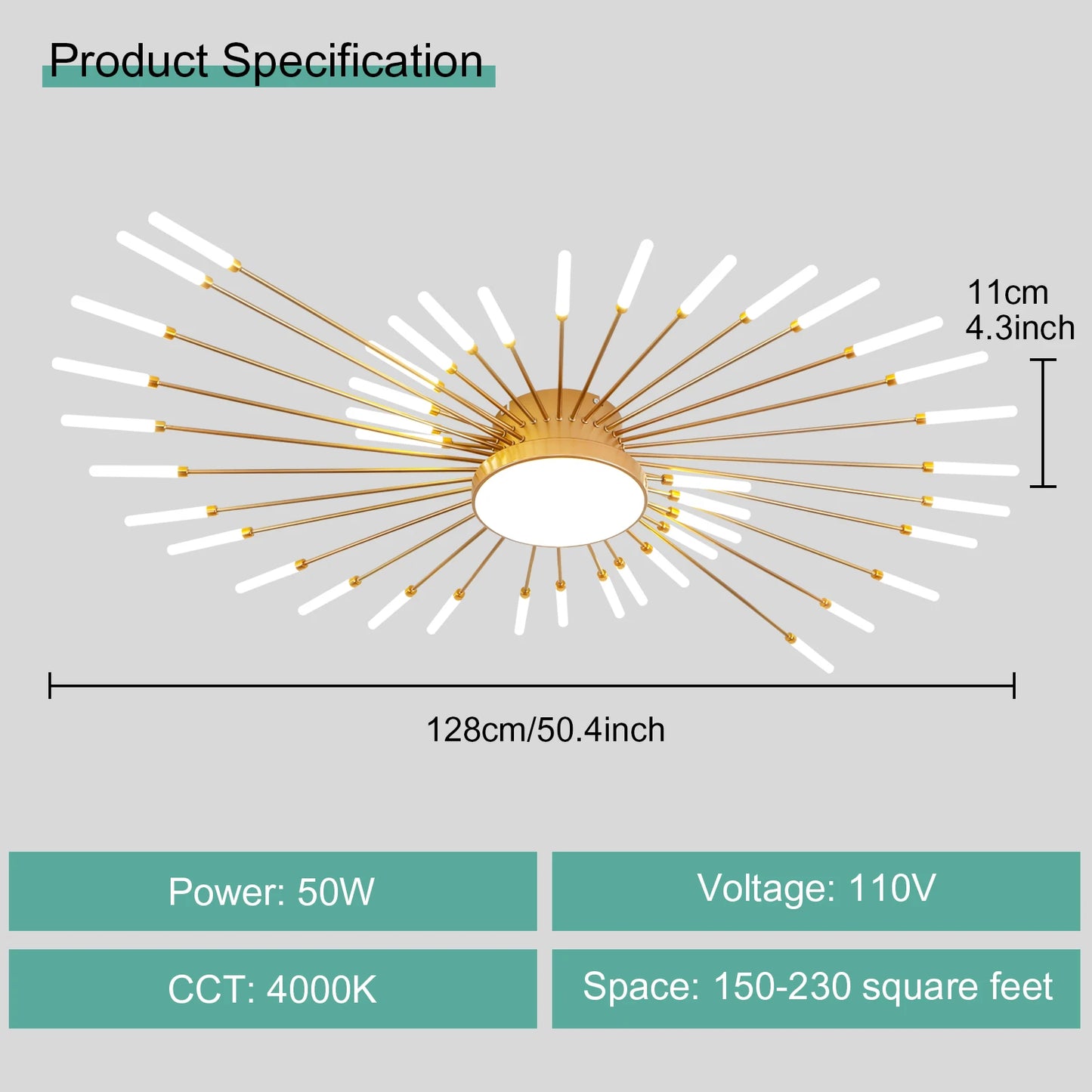 LED Ceiling Light For Living Room And Bedroom AC 90 260V