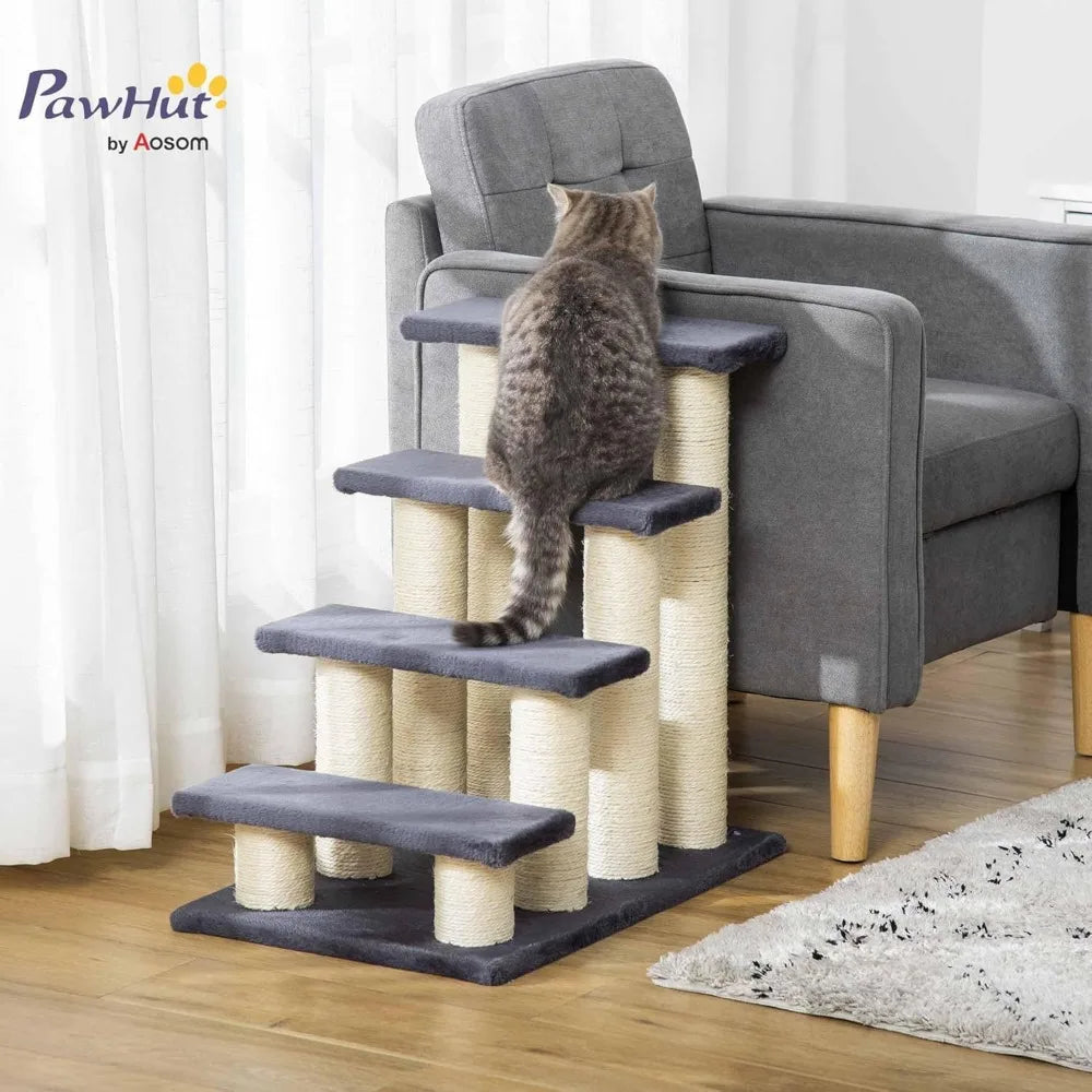 XUYUAN Cat Stair Tree With Sisal Scratching Post Climbing