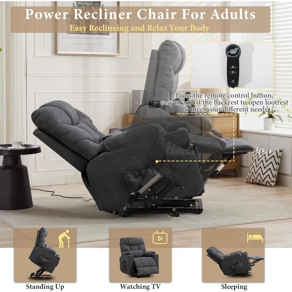 Complete Home And Apparel Power Lift Recliner Chair