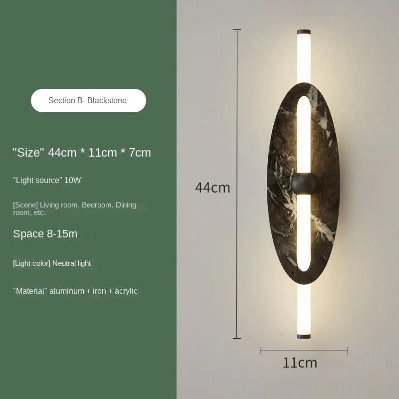 Nordic Marble Wall Lamp LED Sconce For Living Room