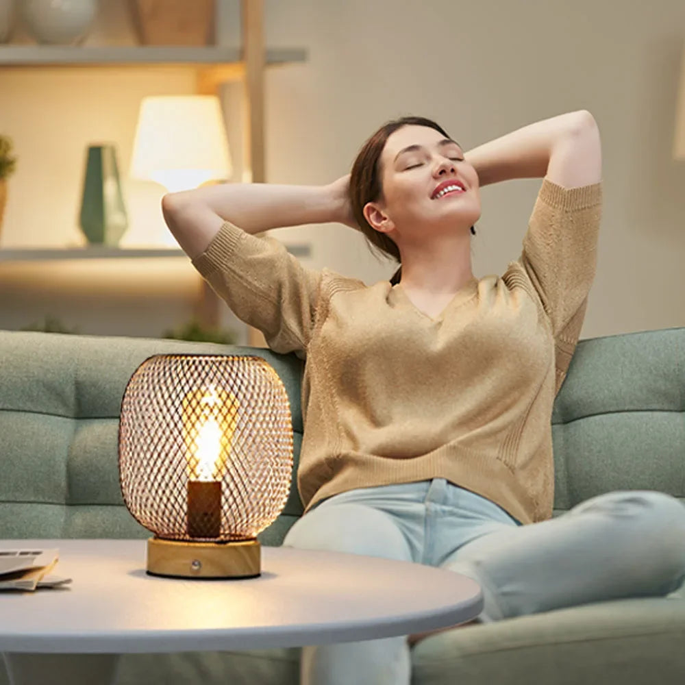 Newimage Dimmable Bedside Table Lamp Rechargeable Battery