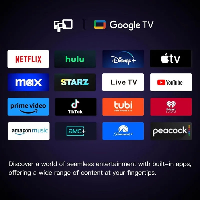 Hign-Concerned Smart TV Google TV 1080p Full HD Chromecast