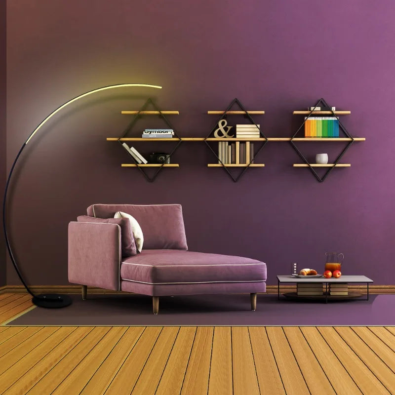 Complete Home And Apparel Minimalist Arched Floor Lamp