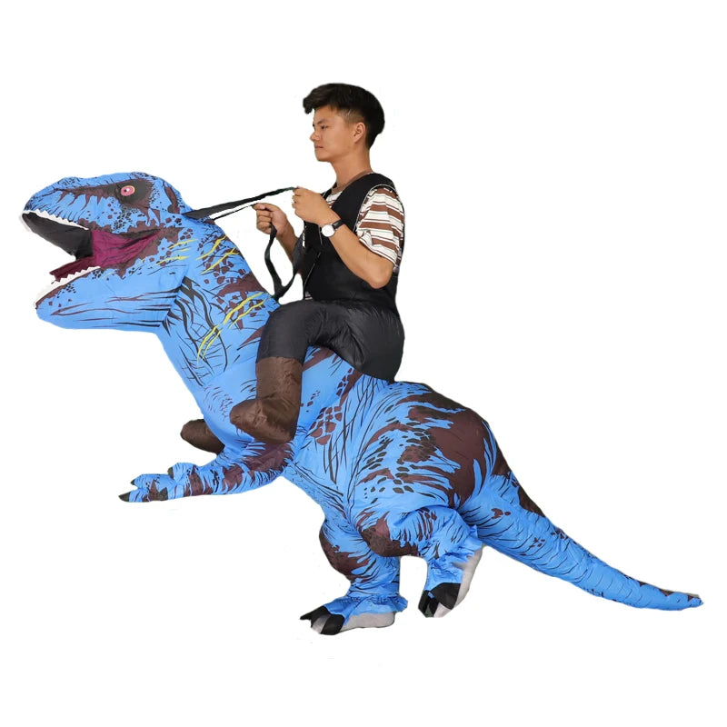 Rysotowy Halloween Inflatable Adult Ride On Dinosaur Costume