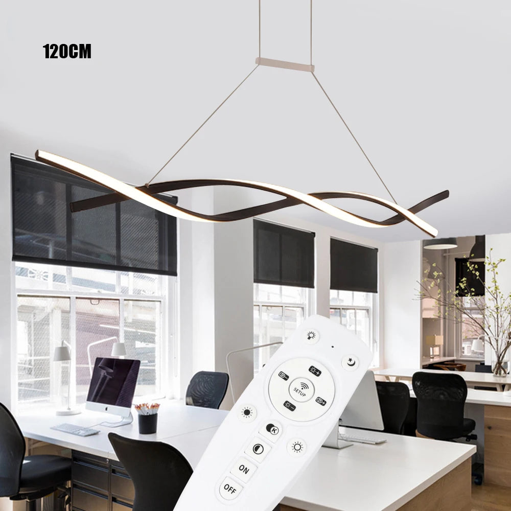 Bymaocar Remote Control Dimmable LED Pendant Light Fixture