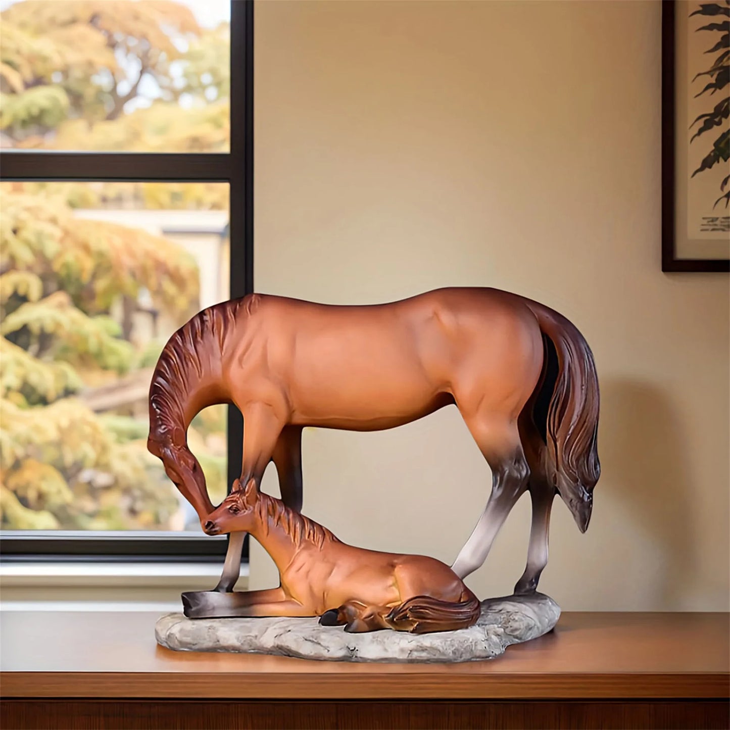 Complete Home And Apparel Elegant Resin Deer Figurine