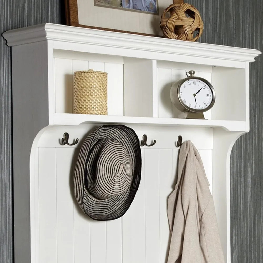 Home Styles Bermuda Hall Tree Entryway Organizer With Hooks