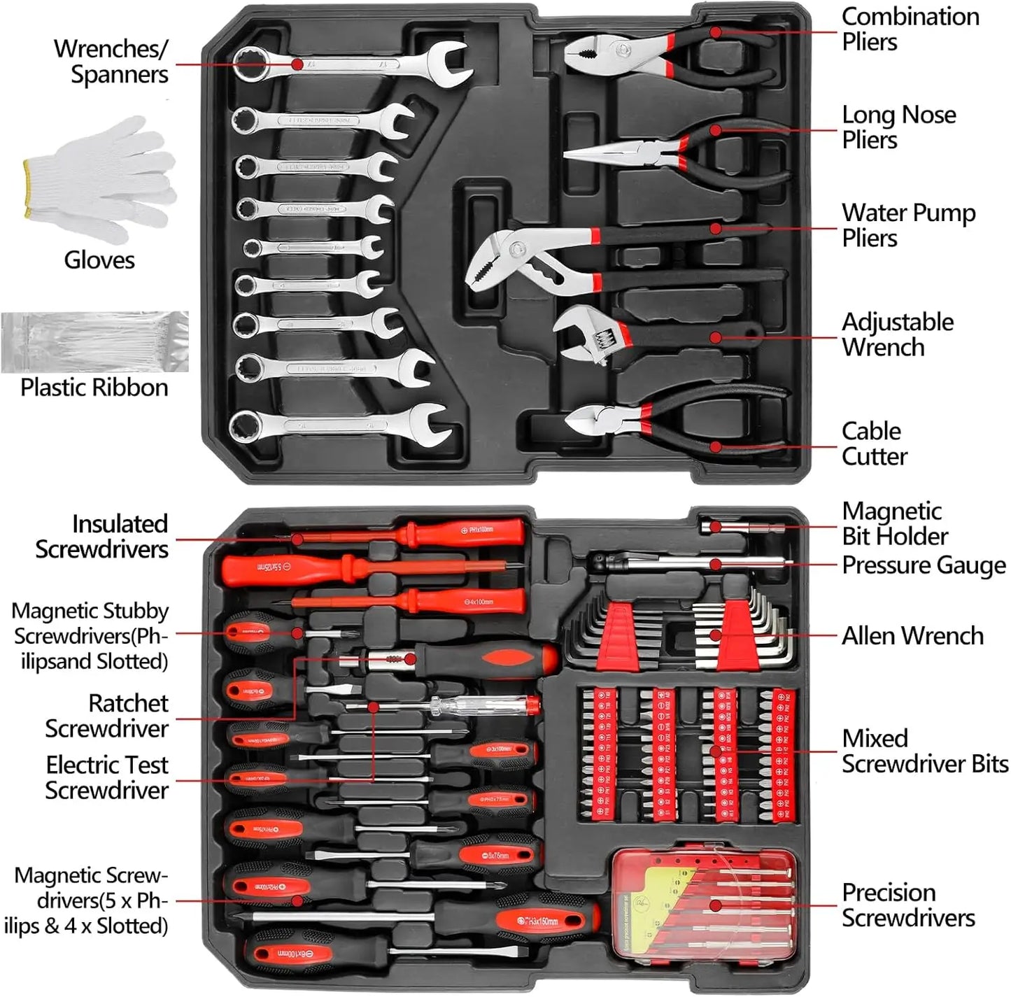 TlgreenDIY 799pc Mechanic Tool Set With Trolley Case