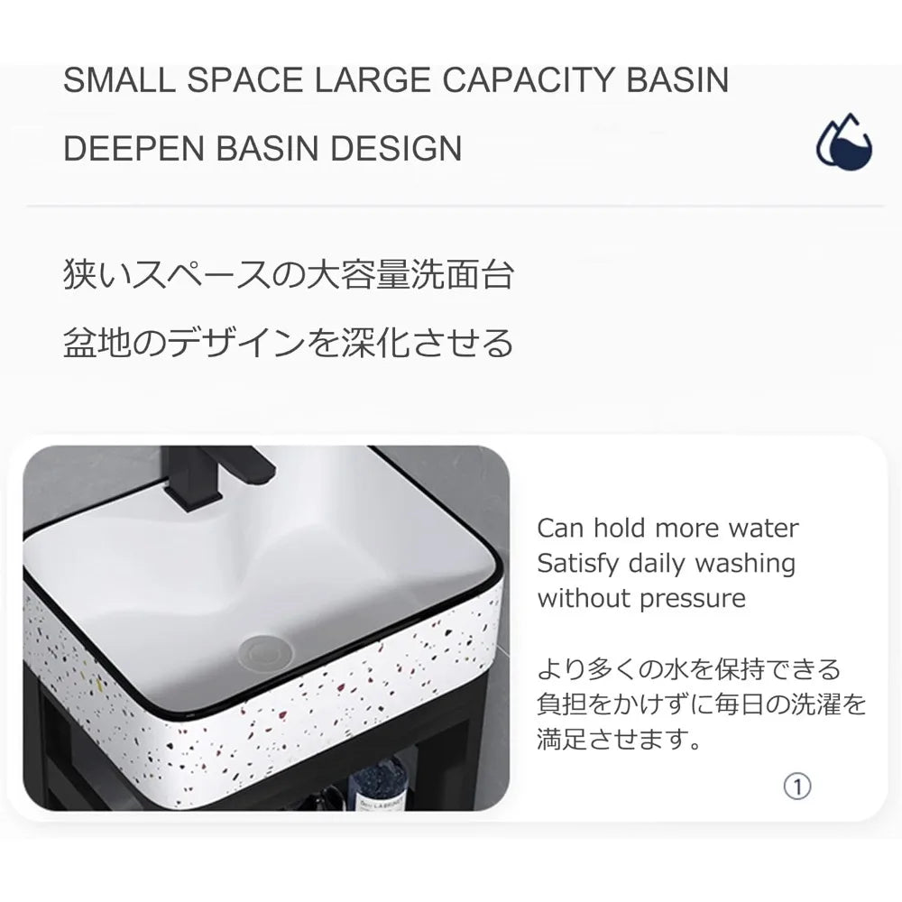 Free Standing Ceramic Sink For Laundry Room Vessel Basin