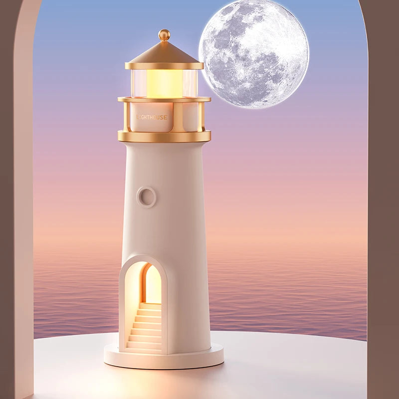 Lessdot Moon Lamp Lighthouse Night Light Bluetooth Music