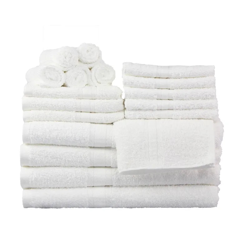 Guangdong Cotton Towel Set 18 Piece Soft And Absorbent