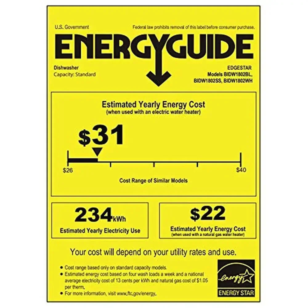 XMSJ Built-In Compact Dishwasher With 8 Place Settings
