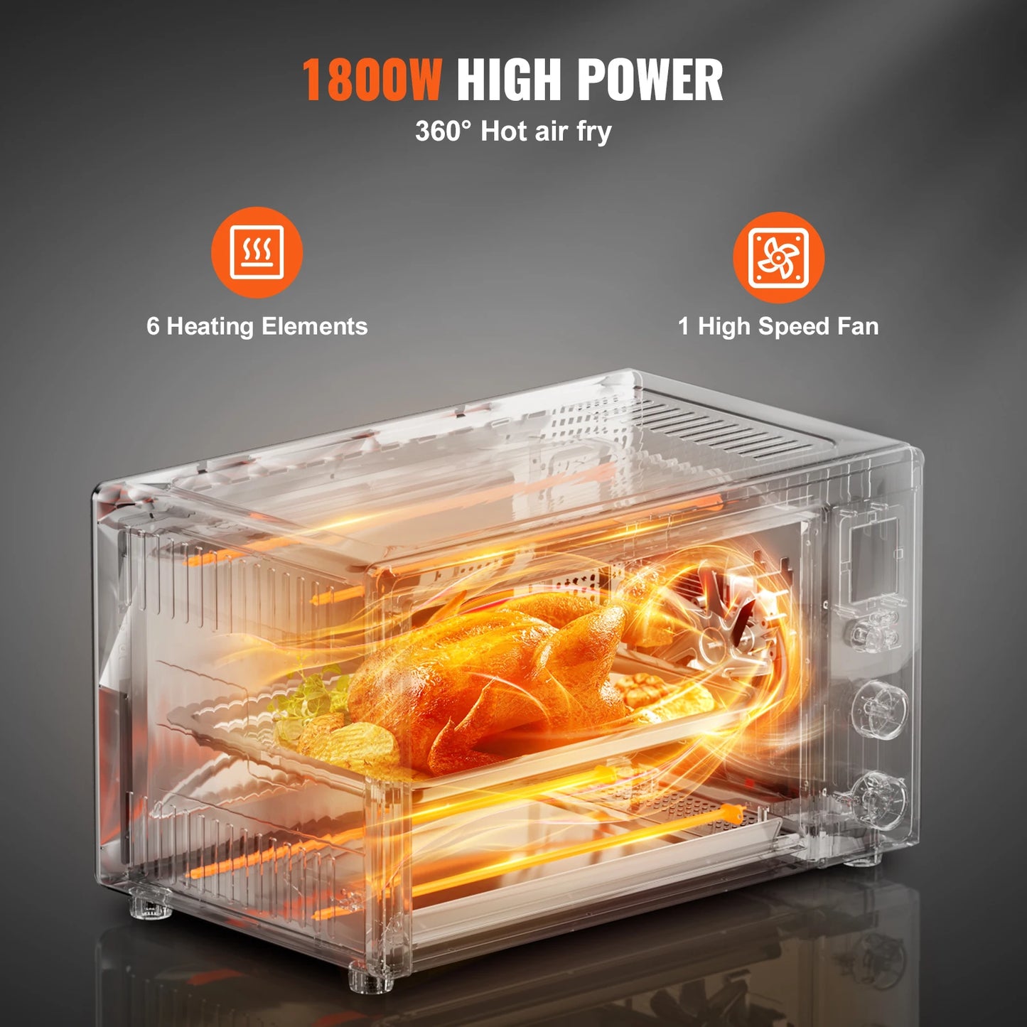 SucceBuy ThirteenInOne Air Fryer Toaster Oven Countertop