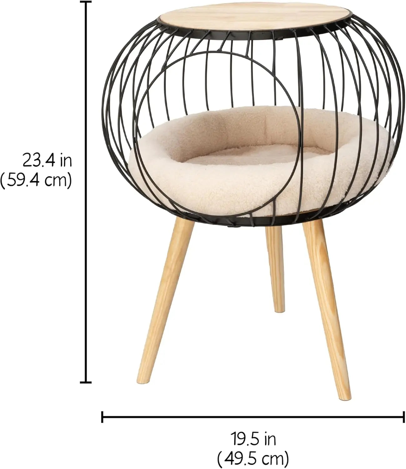 Hign-concerned Modern Cat Bed And Wooden Table Furniture