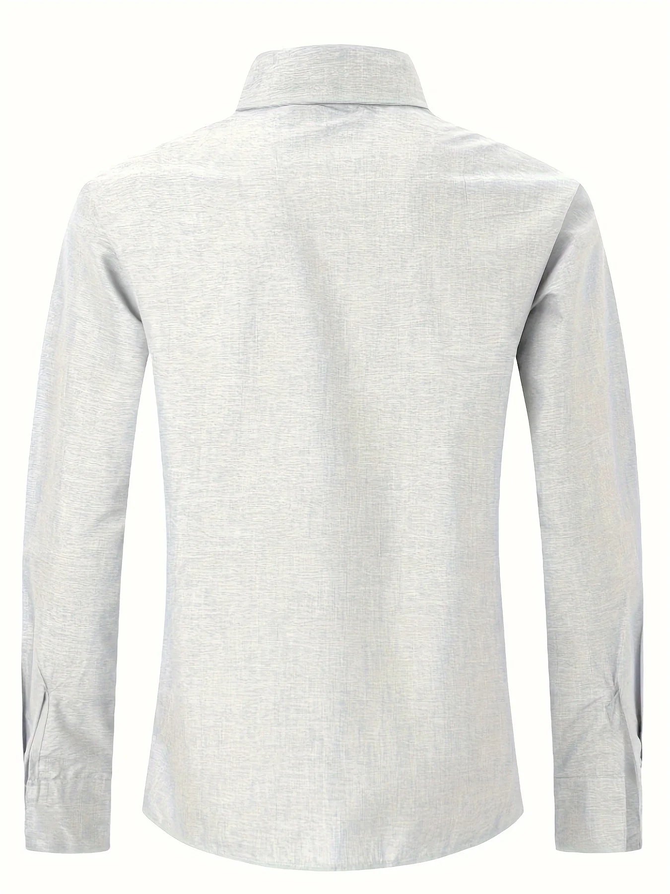 Zhejiang Linen Long Sleeve Shirt For Men Cotton Linen Blend