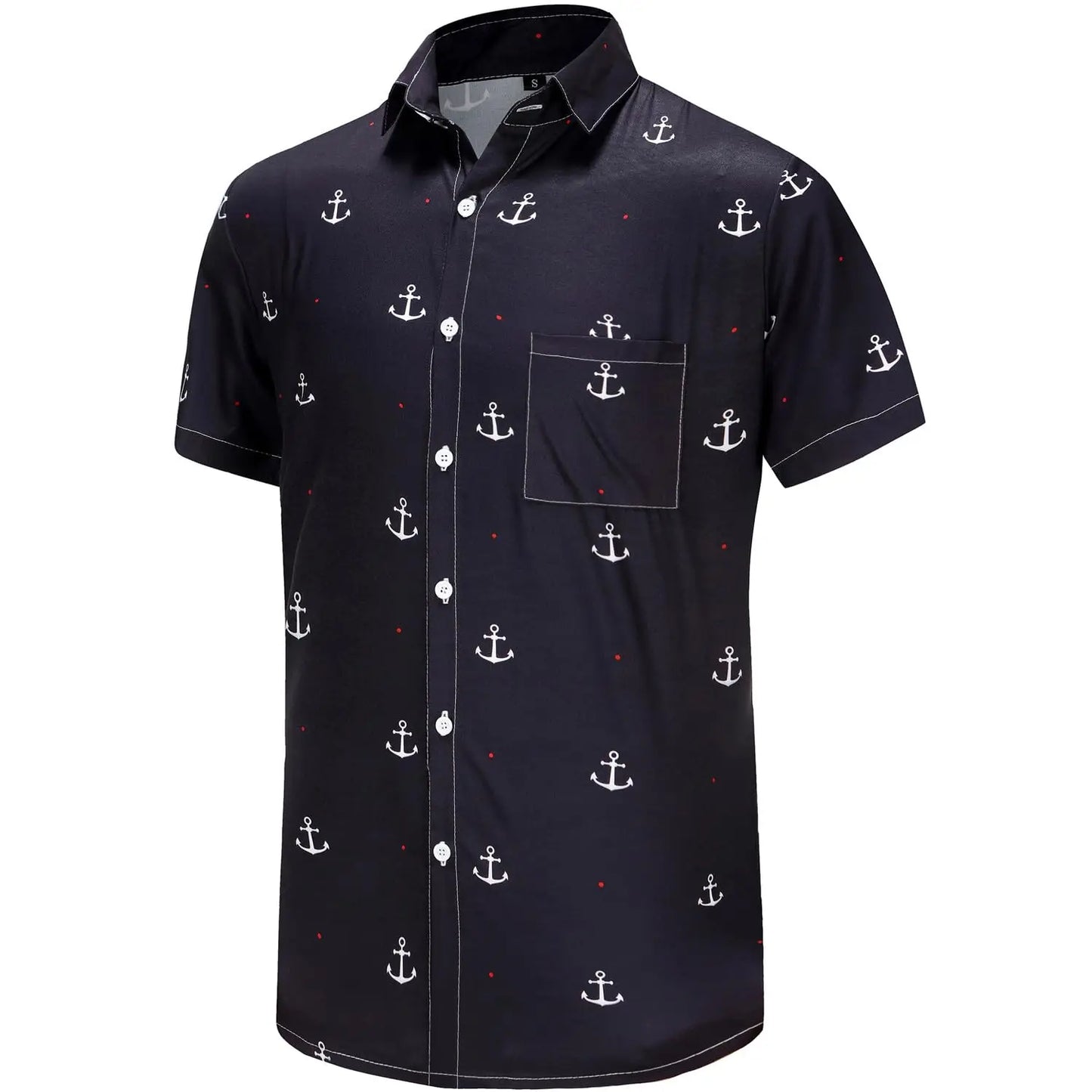 KYKUCN Funky Hawaiian Shirt For Men Palm Beach Vacation