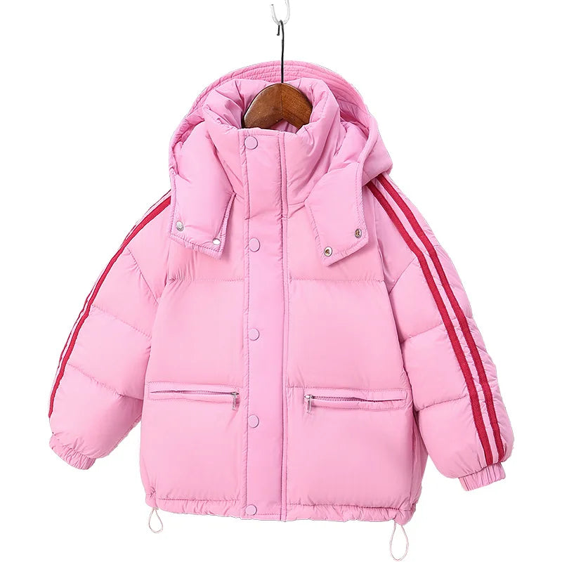 Guangdong Children's Hooded Down Jacket for Girls Warm