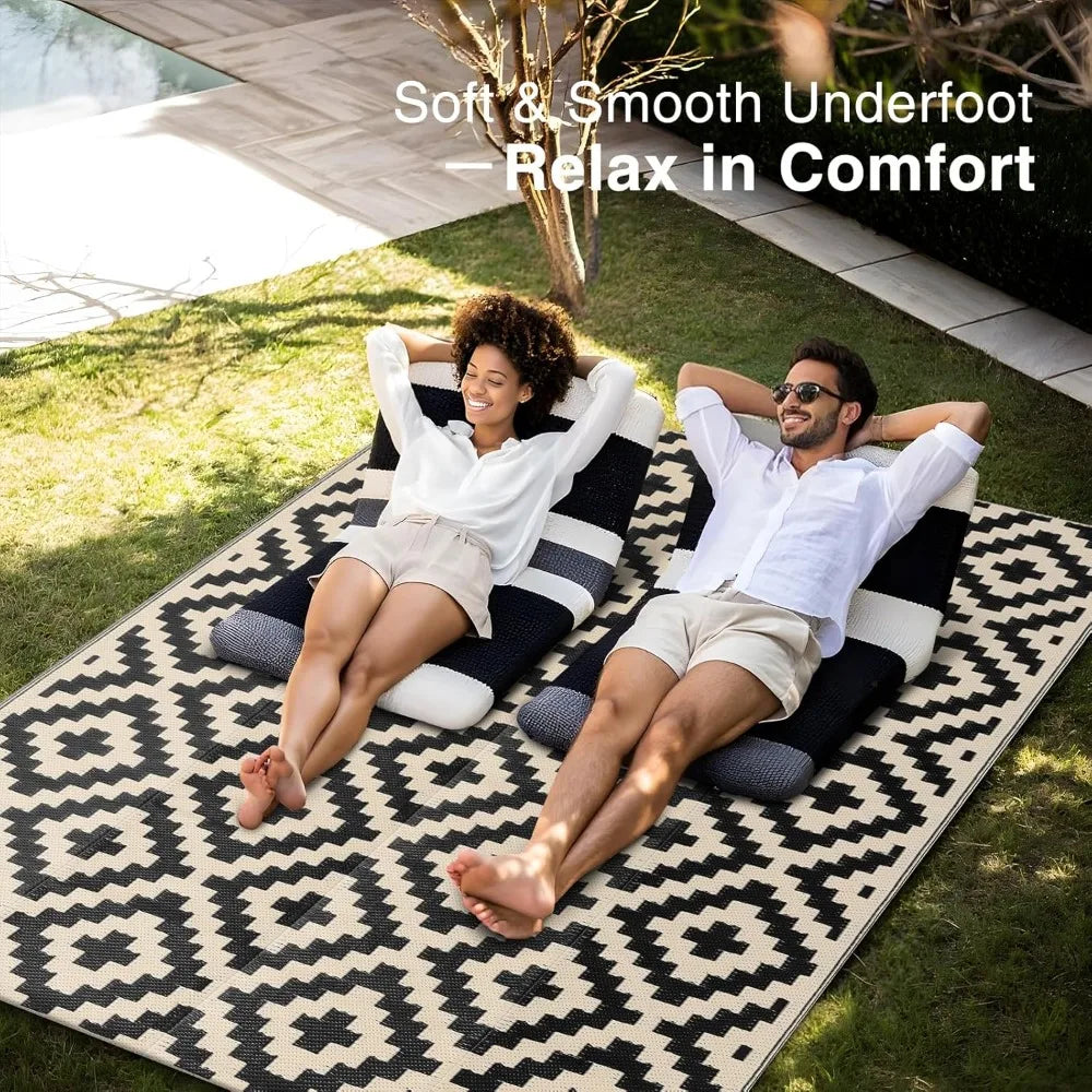 Hign Concerned Waterproof Outdoor Straw Rug For Patio