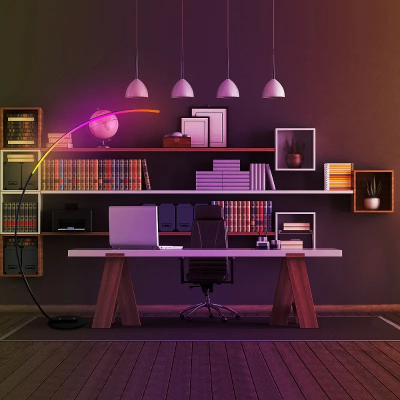Complete Home And Apparel Minimalist Arched Floor Lamp