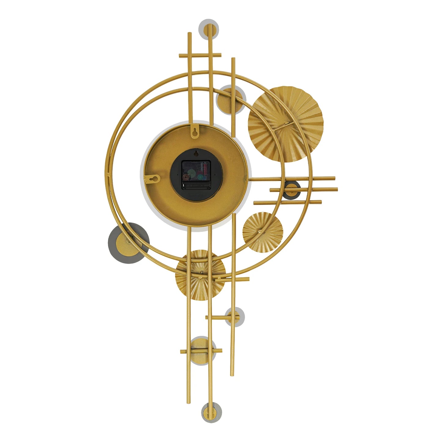 Complete Home And Apparel Modern Wall Clock Iron Decor