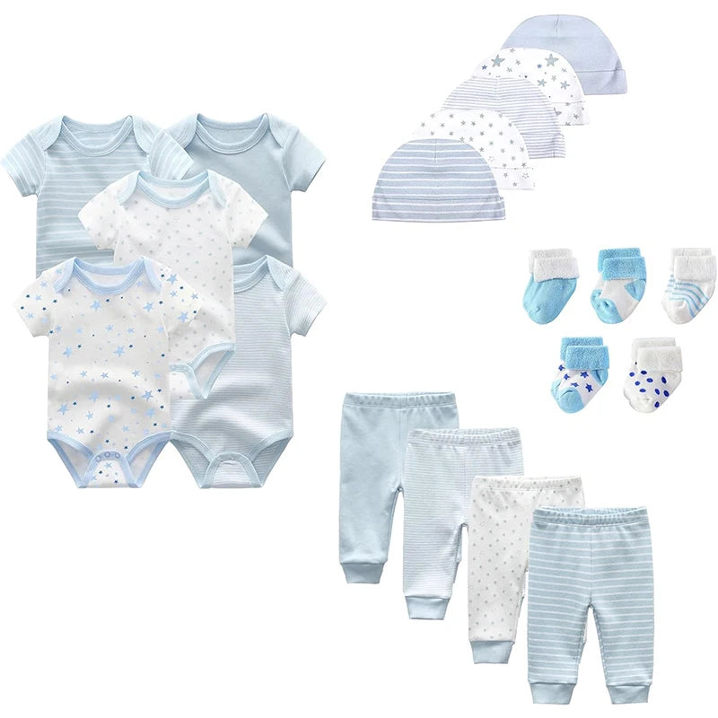 Fujian Baby Unisex Bodysuit Set 19 Pack Essentials Everyday