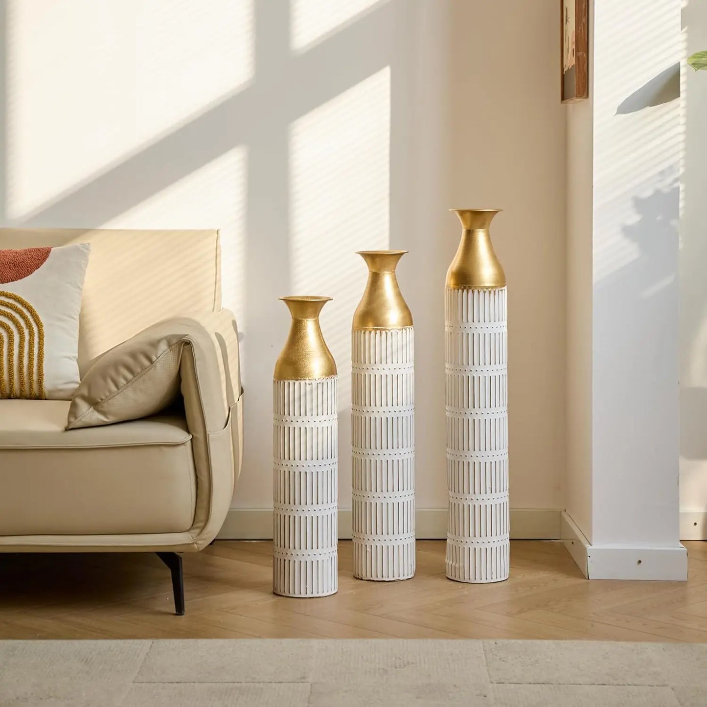 Hignconcerned Metal Vase Set Centerpiece Vases Living Room
