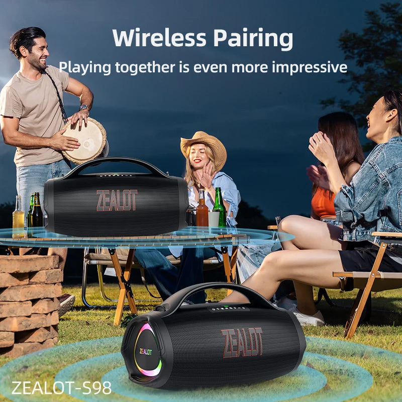 Zealot S98 Portable Bluetooth Speaker 160W Waterproof TWS