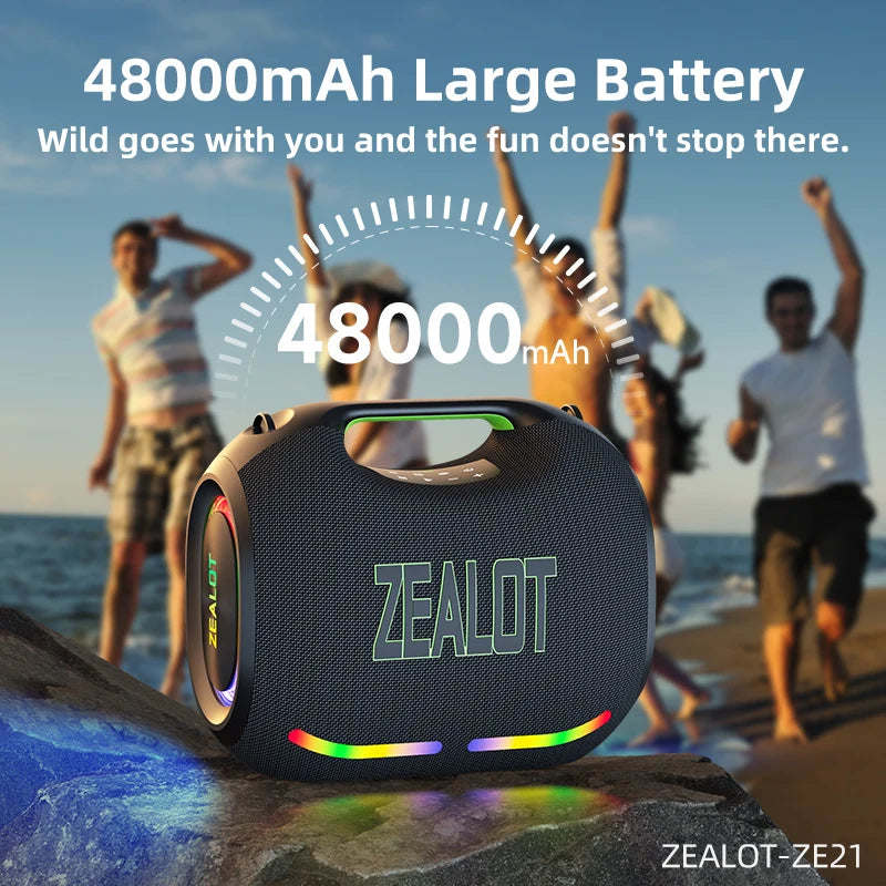 Zealot ZE21 250W Wireless TWS Subwoofer Bluetooth Speaker