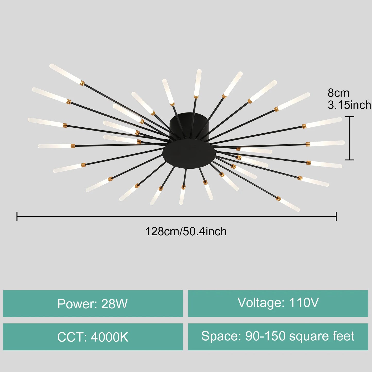LED Ceiling Light For Living Room And Bedroom AC 90 260V