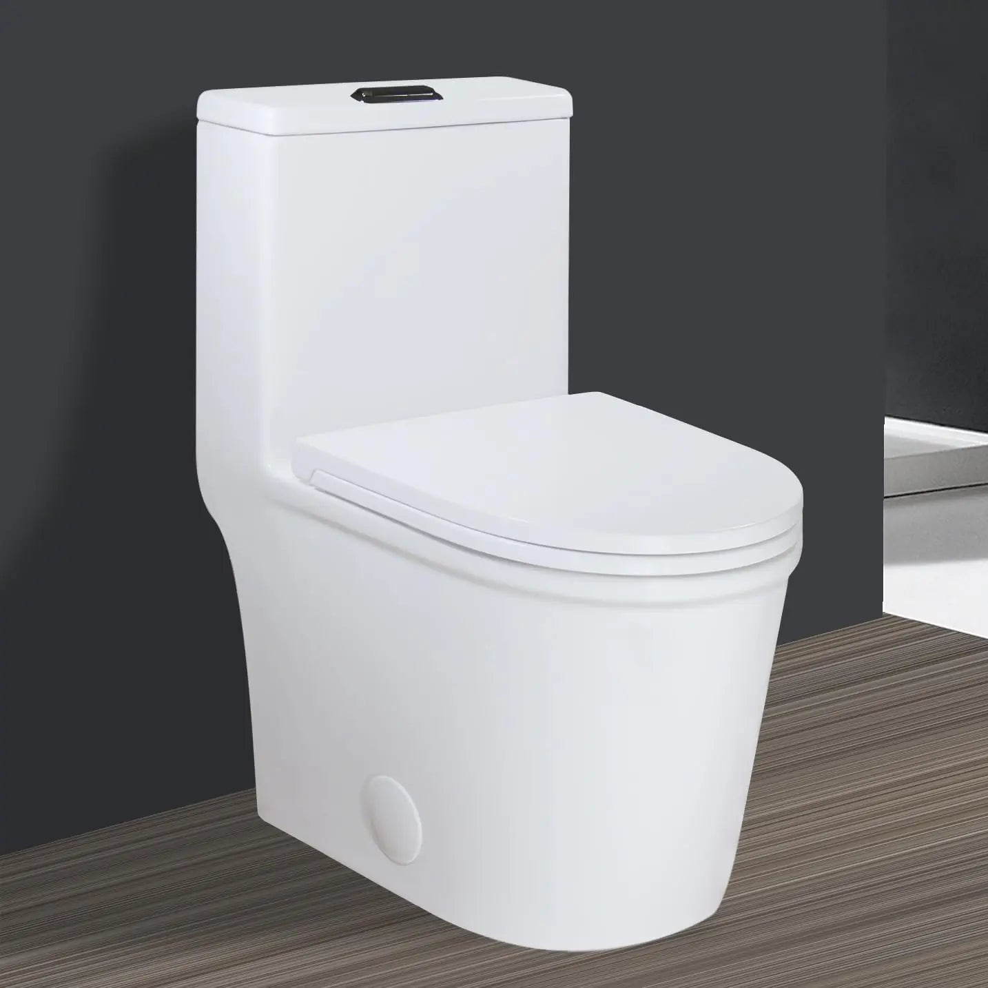 WinZo WZ5079WB Compact One Piece Toilet Dual Flush
