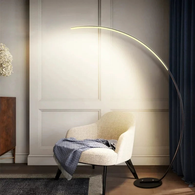 Complete Home And Apparel Minimalist Arched Floor Lamp