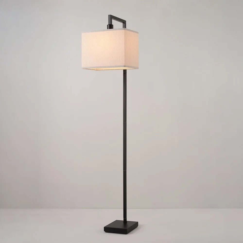XMSJ Floor Lamp With Square Shade E26 Bulb Compatible