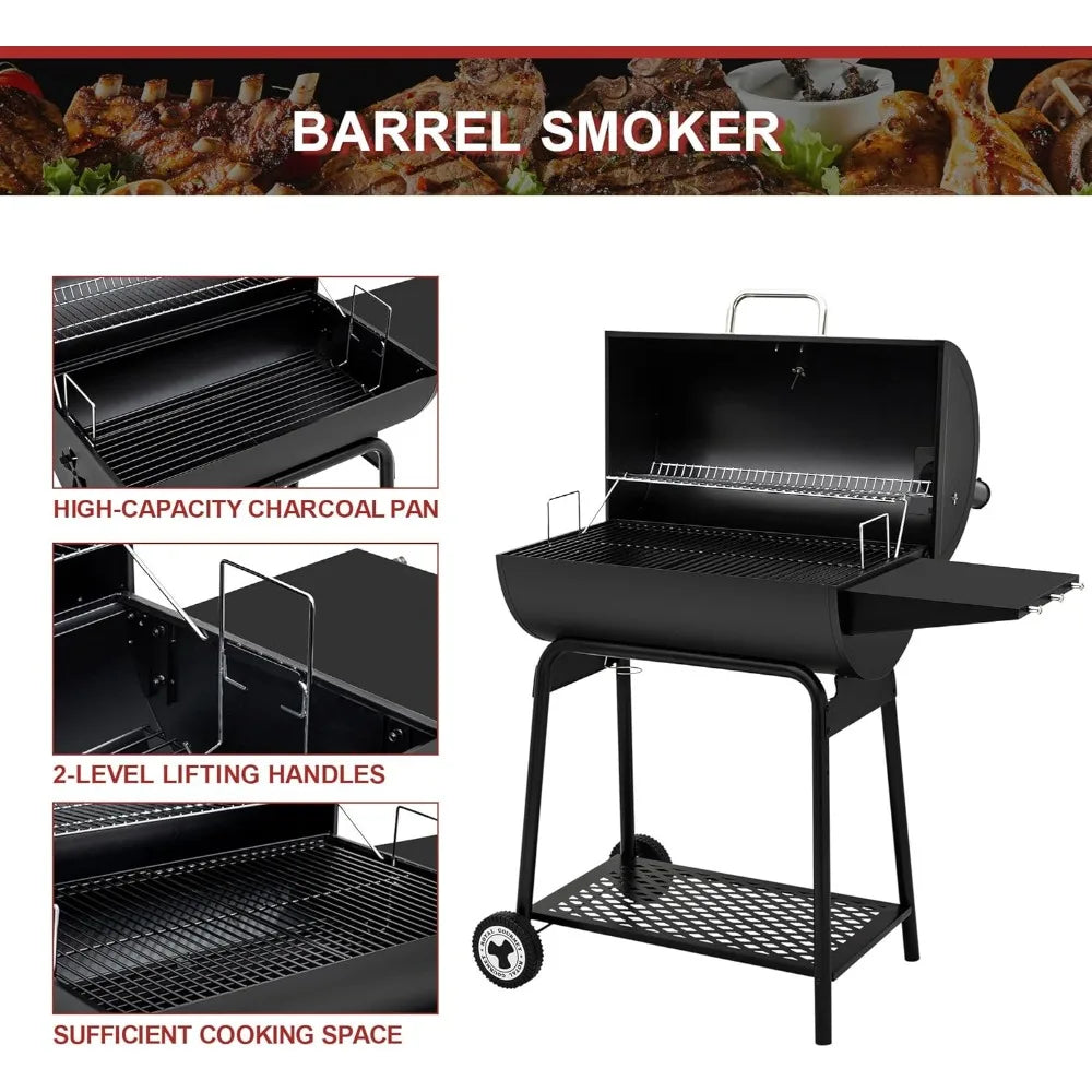 Hign-concerned CC1830 Barrel Charcoal Grill Warming Rack