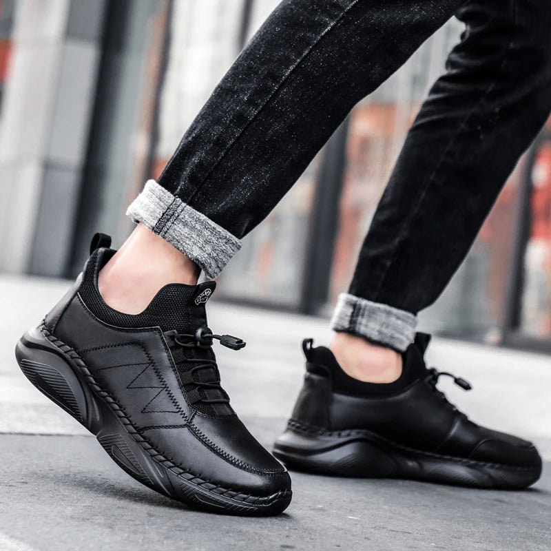 Handmade Leather Casual Men Shoes Design Sneakers Premium