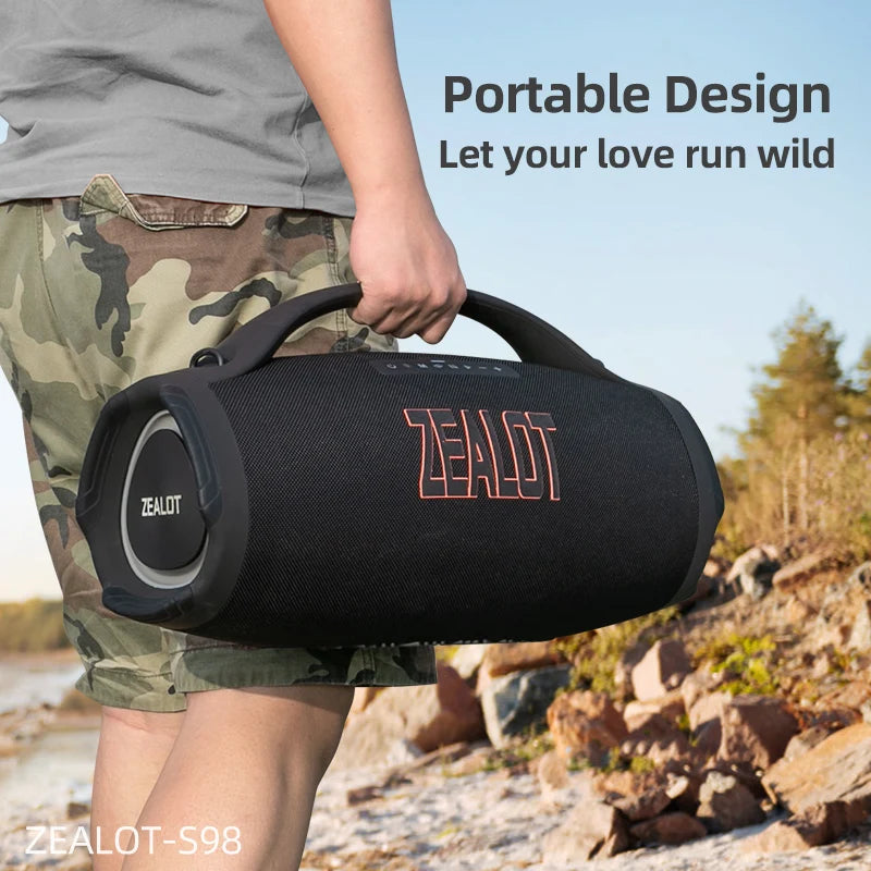 Zealot S98 Portable Bluetooth Speaker 160W Waterproof TWS