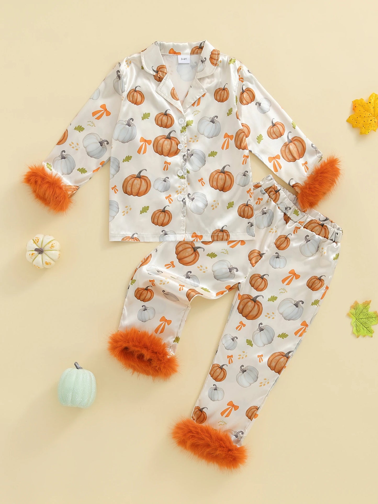 Guangdong Christmas Satin Pajama Set For Girls Festive Bow
