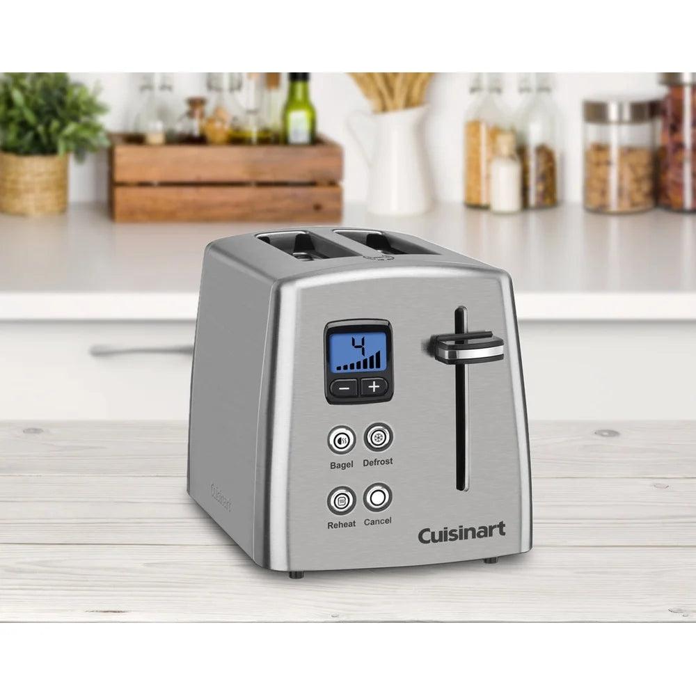 XMSJ Stainless Steel Toaster With LCD Countdown Features