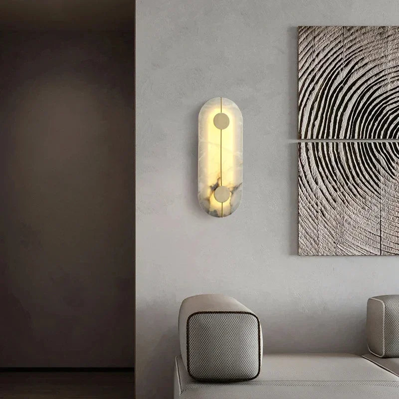 Nordic Marble Wall Lamp LED Sconce For Living Room