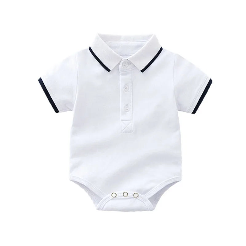 Summer Fashion Newborn Boys Formal Clothing Set Cotton Romper Top+ Shorts Baby Gentleman Suit Kids Boys Clothes Sets