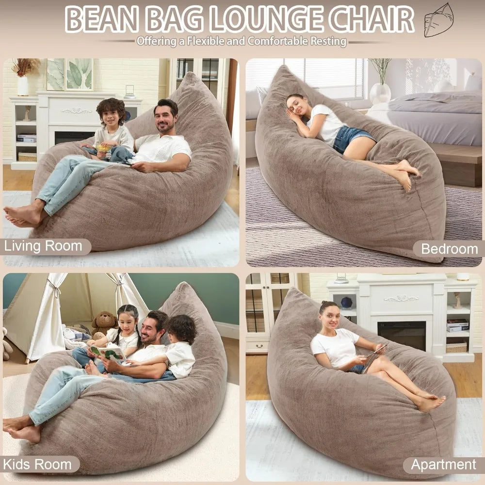 GargantuanSized 4 In 1 Bean Bag Chair With MemoryFoam